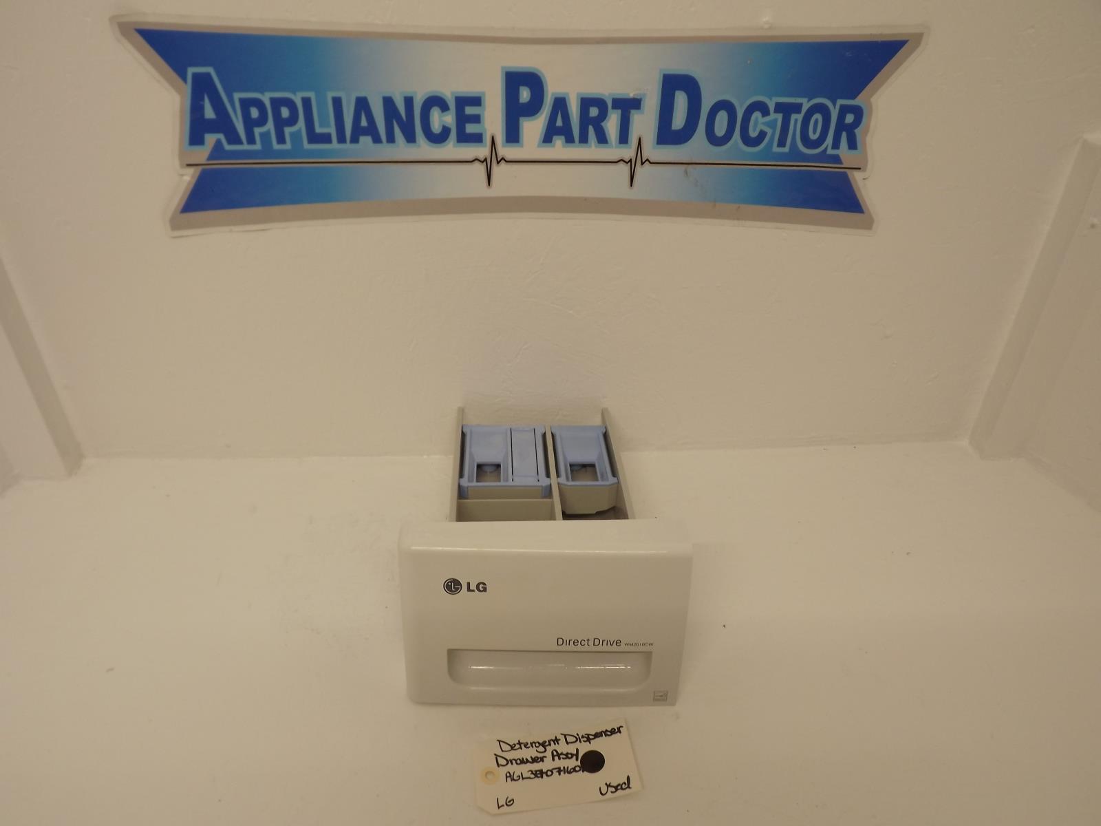 LG Washer AGL37071601 Detergent Dispenser Drawer Assy Used LG Washer AGL37071601 Detergent Dispenser Drawer Assy Used